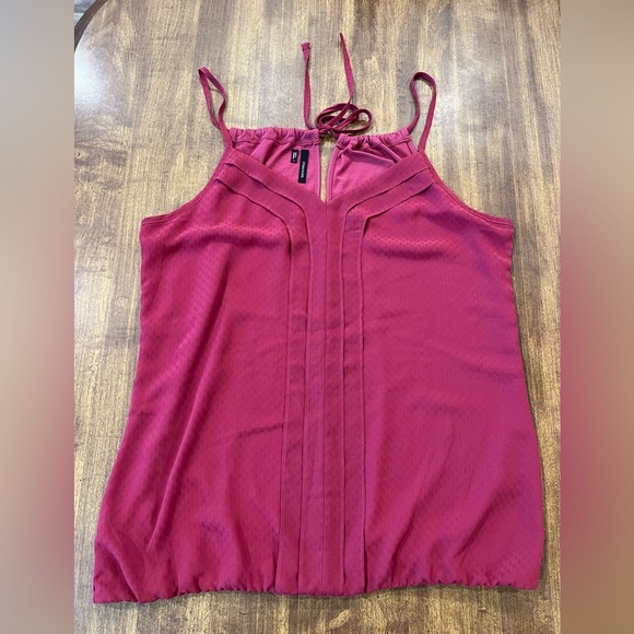 Maurices Tops - Maurices Pink Camisole with Tie Front and Adjustable Straps
